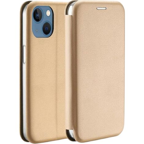 Étui magnétique Beline Book pour iPhone 15 6.1 Or