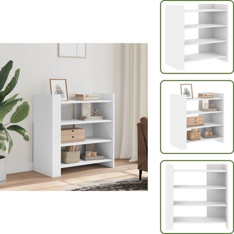 Credenza in legno multistrato - vidaXL Credenza Bianca 73,5x35x75 cm in Legno Multistrato - Credenza per casa