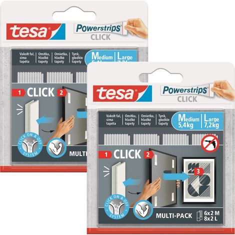 Velcro autoadesivo TESA per foto, adesivo, 6 paia M + 8 paia L x2