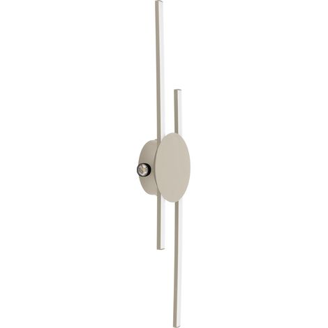 Plafoniera Moderna Venticello Alluminio Marrone 2 Luci Led 30,5W 2400+135Lm (1/4)