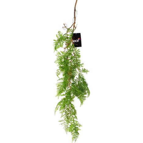100cm Artificial Hanging Maidenhair Fern Plant Dark Green (1/5)