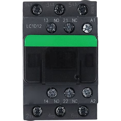 Contacteur AC, Bobine à Noyau de Cuivre, Tension Nominale 380V, Contacteur électronique, Coque Ignifuge pour équipement électrique (Tension de bobine AC380V) (1/4)