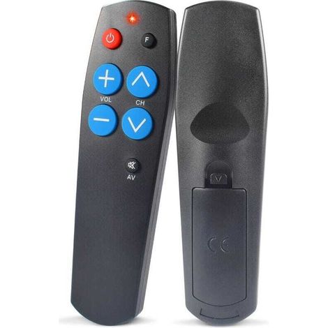 Télécommande TV Universelle à Gros Boutons,Facile à Utiliser et à configurer,Convient aux Personnes âgées et aux Enfants (1/5)