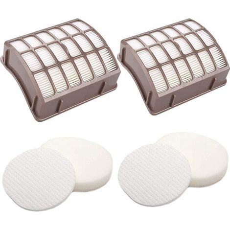 Lntyq Remplacement pour filtre Shark Navigator dlx NV60 NV70 NV80 Filtres de rechange, NV71, NV90, UV420 NV90 26 NV95 NV130 NV141 et NVC80C, à comparer avec la pièce n° XFF80 et XHF80 (2 filtres Hepa (1/5)