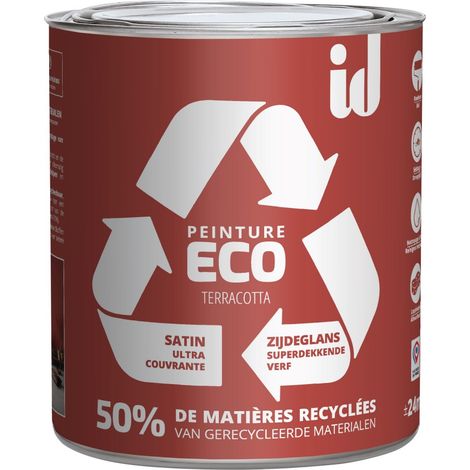 ID Peinture terracotta mur / plafond ID Eco satiné 2 l (1/2)