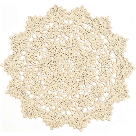 Napperon en dentelle florale avec motif isolant thermique pour la décoration intérieure (1/5)