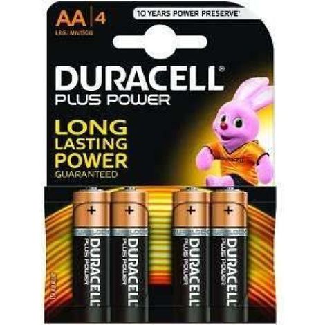 Pile Duracell LR06 AA alcaline plus power (1/2)