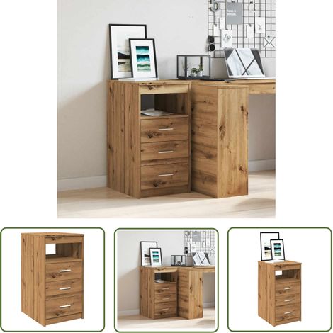 vidaXL Schubladenschrank Artisan-Eiche 40x50x76 cm Holzwerkstoff (1/5)
