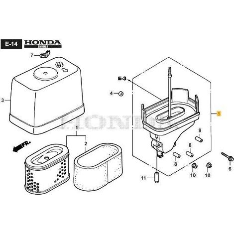 COLECTOR FILTRO DE AIRE ORIGINAL STIGA - 118552044/0