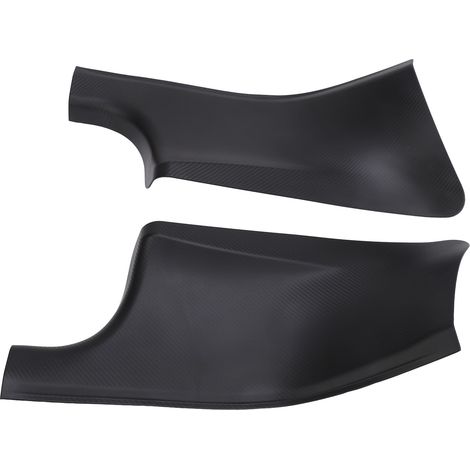 Protecteur de seuil de porte de voiture, 2 pièces, plaque de protection en Grain de carbone, autocollant de remplacement pour Tesla modèle Y 2021 – 2024 arrière (1/5)
