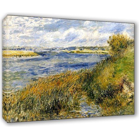 Lupia - Quadro su Tela il Meglio dell'Arte, 50x70 cm LA SEIN CHAMPROSAY - RENOIR, Riproduzione d'Arte su Tela, Montato su Telaio in Legno 3 cm, Made in Italy (1/4)