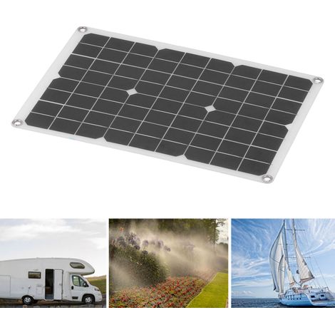20W 18V USB-tragbares Solarpanel – Ladekit mit Clip und Stecker für Fahrzeug/Yacht – Monokristallin IP65 (1/5)
