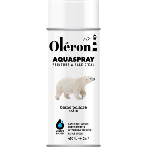Aerossol Technima Aquaspray Oléron Bianco Polare Satinato 400ml - Technima