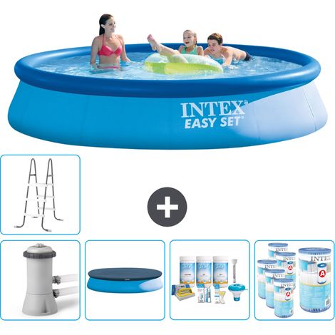 Intex Piscine Easy Set Ronde - 396x84 cm - 6-pièces SCB20 (1/5)