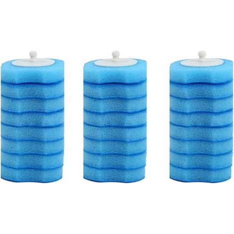 Lot de 24 têtes de brosse WC jetables de rechange, têtes nettoyantes pour toilettes, compatibles avec brosses WC à tête remplaçable (1/5)