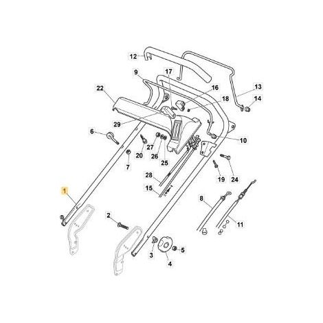 MANGO SOPORTE ERGO NP VNN B&S IS MOTORES ORIGINAL STIGA - 381007587/0