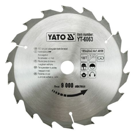 Yato YT-6063 hoja de sierra circular 18,5 cm 1 pieza(s)