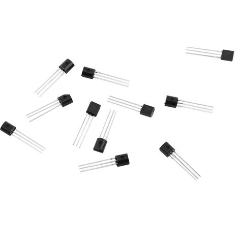 Bausatz mit 600 TO-92-Transistoren in 15 verschiedenen Ausführungen, vielfältiges Sortiment. (1/5)
