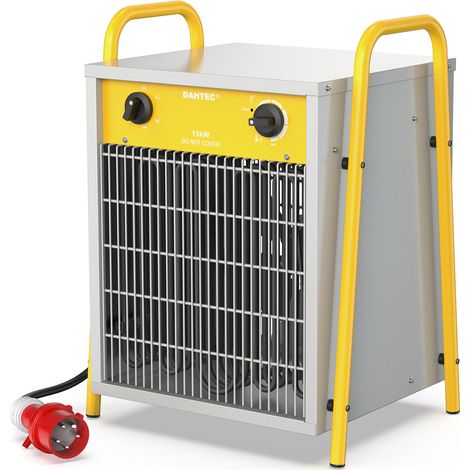 Industrial Electric Heater 15kW - Sturdy Fan Heater with Overheat Protection, Ideal for Construction Sites & Garages - DAHTEC (1/5)