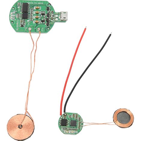 Module de charge sans fil Qi, émetteur et récepteur, composants pour chargeur sans fil à monter soi-même (1/5)