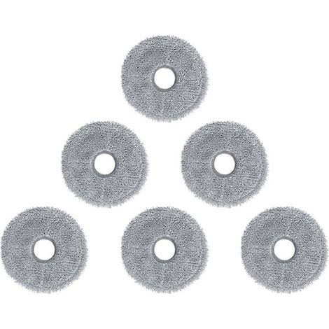Lot de 6 lingettes de rechange pour aspirateur robot Xiaomi Mijia 3S B108CN (1/5)