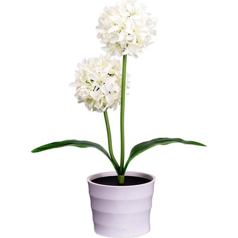 Lampe Hortensia LED Décorative pour Jardin Extérieur  Lampe Hortensia Réaliste, LED Douce 35cm, pour décor Jardin Résistant Intempéries pour Allée Pelouse (1/5)