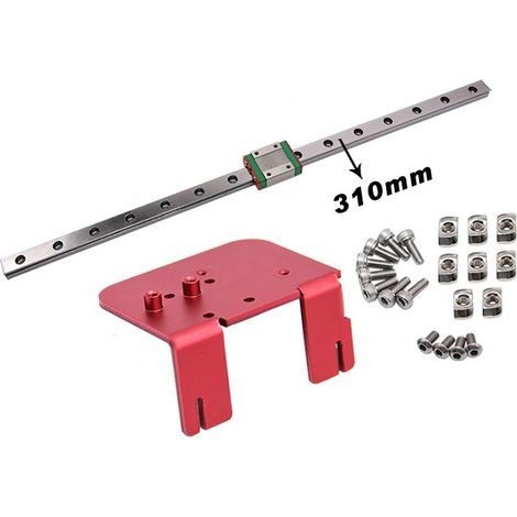 Kit de guidage de Rail linéaire Ender 3 axe X MGN12C avec support de montage de plaque fixe pour accessoire de mise à niveau d'imprimante 3D Ender3 Pro /Ender3 (1/5)