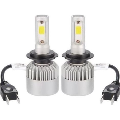 pair XCSOURCE Ampoule Lampe Halogène H7 8000LM 80W CREE LED Phare de voiture Ventilateur Intégré 6000K Blanc LD1033 (1/4)