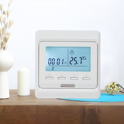 Thermostat intelligent WiFi compatible sans fil Thermostat d'ambiance pour chaudière à gaz, programmable, contrôleur de température (1/5)