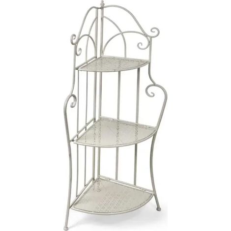 Set 2 faltbare Metallregale mit 3 Böden 33x33x126