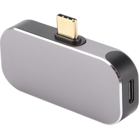 3-in-1 Multifunktionale Dockingstation: USB-C-Stecker auf DP 2 USB-C-Buchse, USB-C-Hub für Windows, Android und OS X (1/5)