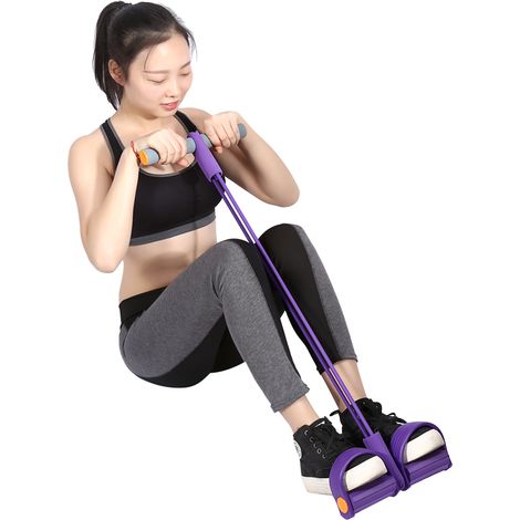 Ruban de résistance élastique durable pour l'entraînement et le fitness (violet)