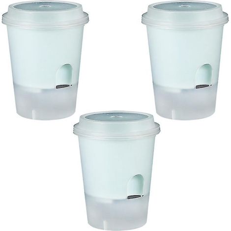 Ensemble de 3 pots de fleurs à absorption d'eau automatique (1/3)