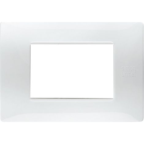 Placca Urmet Simon Nea Flexa 3 moduli bianco ghiaccioSIM11803.BG