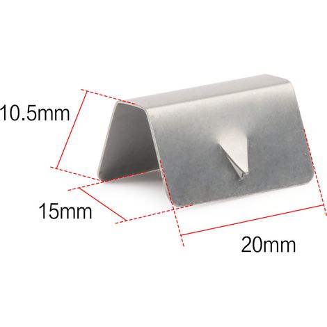 Clips de fixation pour pare-brise et déflecteurs de pluie HEKO G3 - clips métalliques (1/4)