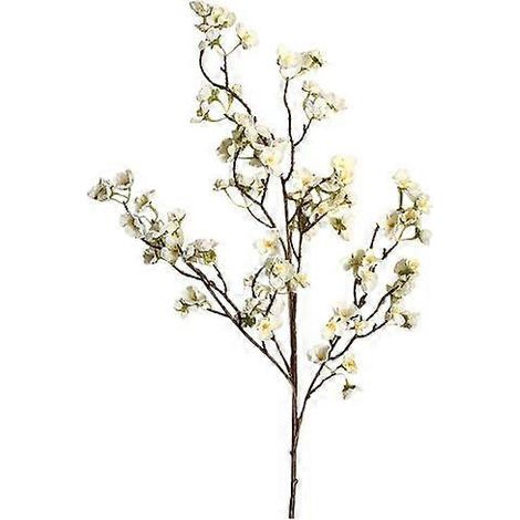 Fleur artificielle magnifique et colorée, portable, au toucher réaliste, fleur de cerisier pour la décorationblanc (1/5)