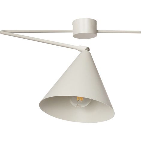 Plafonnier moderne beige grisé GALAXY 1xE27 15W Sigma