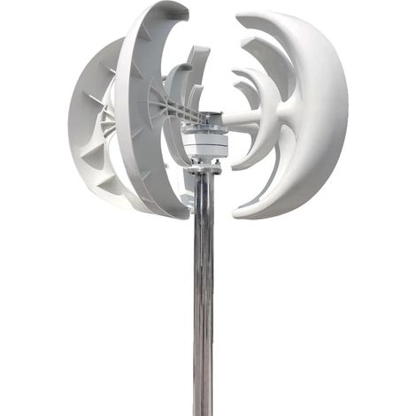 Générateur d'éolienne, conception à axe vertical, haute efficacité, Avec contrôleur MPPT-a, 3000W-a, 24V (1/2)