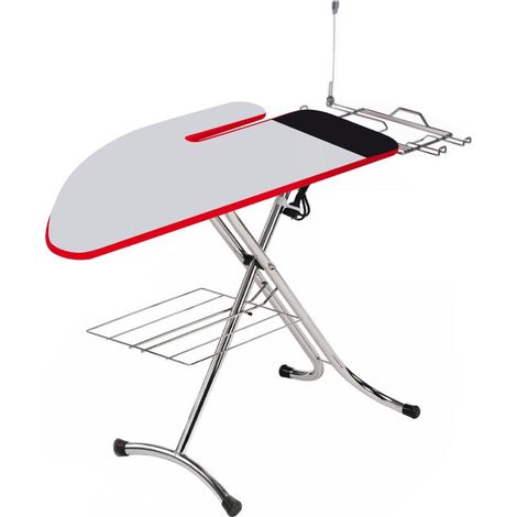Combiboard plus asse da stiro con 1 copertina aggiuntiva di ricambio stiramaniche e area ignifuga (1/5)