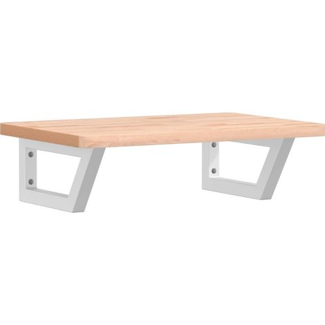Maison Exclusive - Waschbeckenregal Wandmontage Stahl und Massivh