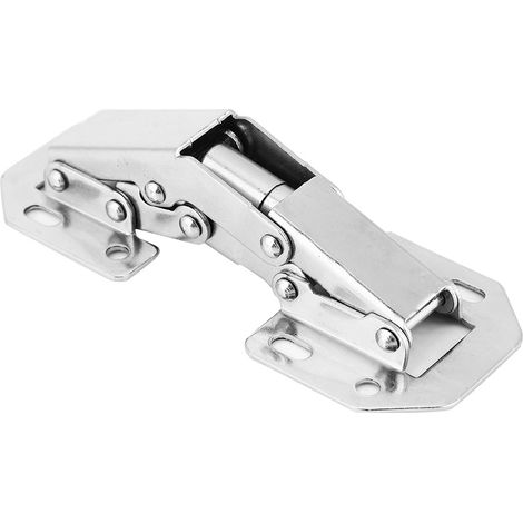 Charnière de porte d'armoire en acier laminé à froid, 10 pièces, en forme de pont, poinçon gratuit, charnière de meuble 2 (1/5)
