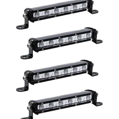18cm 18W Feux de recul led fin 12V, phare de travail led 12v, longue portee led projecteur led pour remorque, voiture, moto, 4x4 accessoire(4pcs) (1/4)