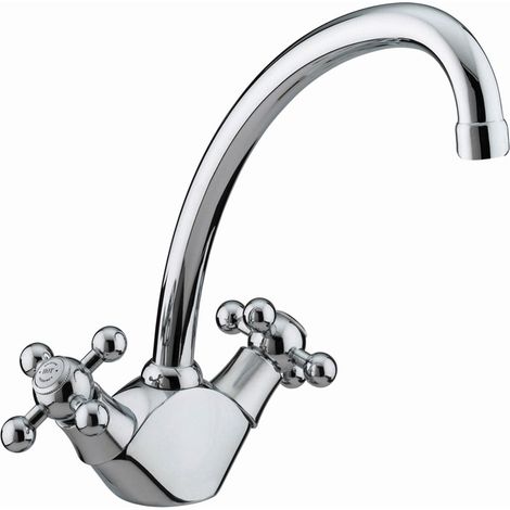 Bristan Regency Chrome Easyfit Kitchen Sink Mixer Tap - RG-SNK-EF-C (1/2)