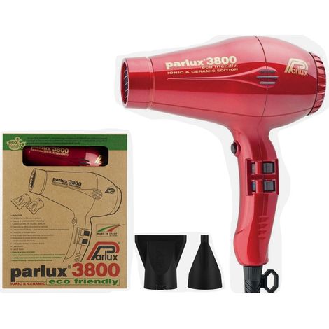 Parlux 3800 Ionen-Keramik 2100W Roter Haartrockner