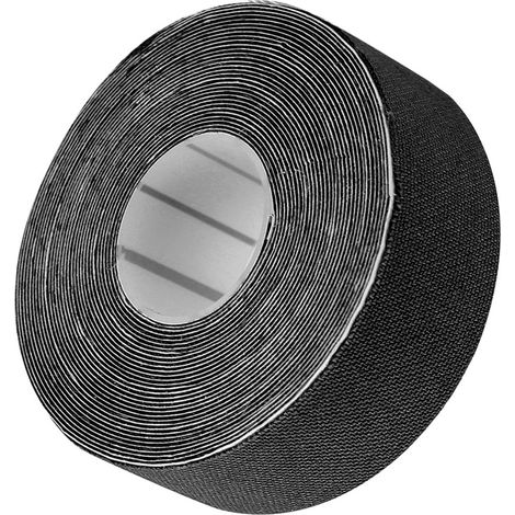 Ruban de Soutien Élastique pour Sportifs, Muscles et Articulations - Rouleau Noir en Coton (1/5)