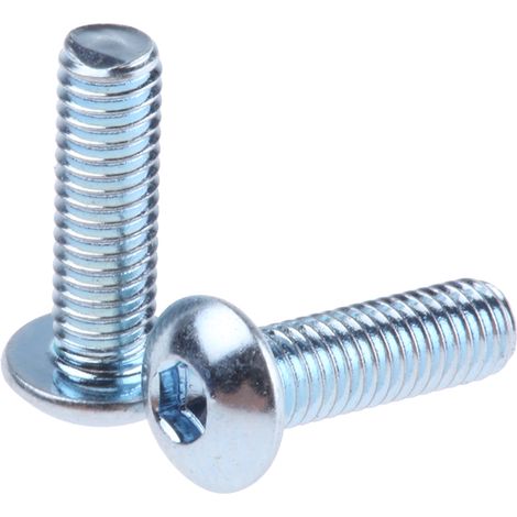 Vis à six pans creux, M3 x 10mm, tête Vis bombée à tête creuse hexagonale, en Acier ( Prix pour Boîte de 100 )