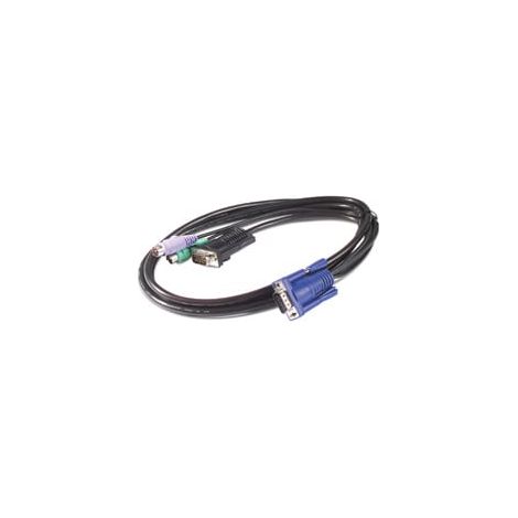 APC KVM PS/2 Cable - 3 ft (0.9 m) Nero 0,91 m