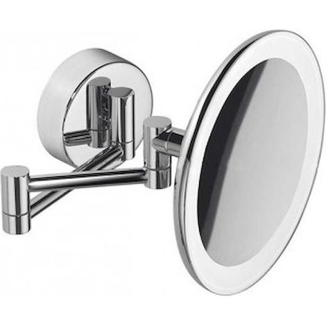 COLOMBO DESIGN Specchio ingranditore a muro 3x con luce incorporata cromato codice prod: B97510CR (1/2)