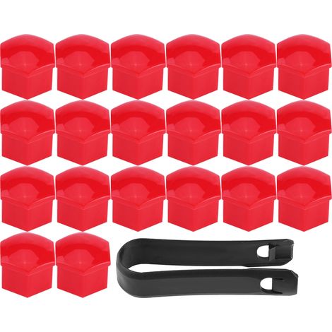 Keenso Packung mit 20 Reifenschutzkappen und universellem Demontagewerkzeug 17 mm.