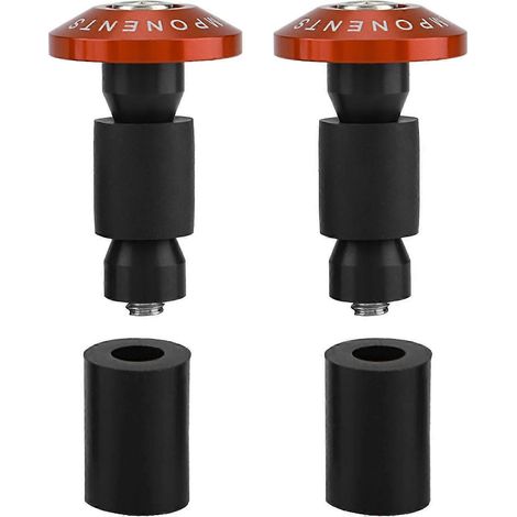 Embouts de guidon de moto 22 mm (7/8 pouce) pour course, quad et tout-terrain, orange (1/4)